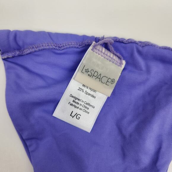 L*Space Gina Bitsy Bikini Bottom in Amethyst Purple Size Large NWOT - Picture 4 of 5